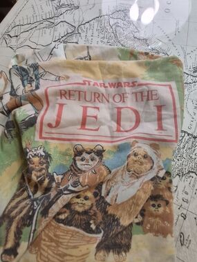 Star Wars Return of the Jedi Ewoks flat twin sheet vintage - Multicolor